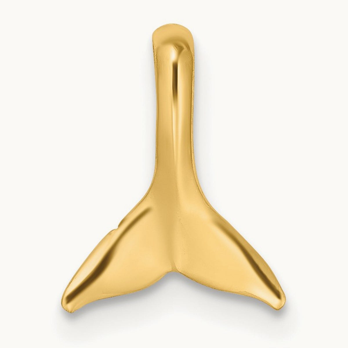 Mini Whale Tail Chain Slide, 14K