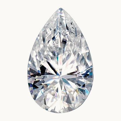 4x3mm Pear Pure Light D-E-F Moissanite