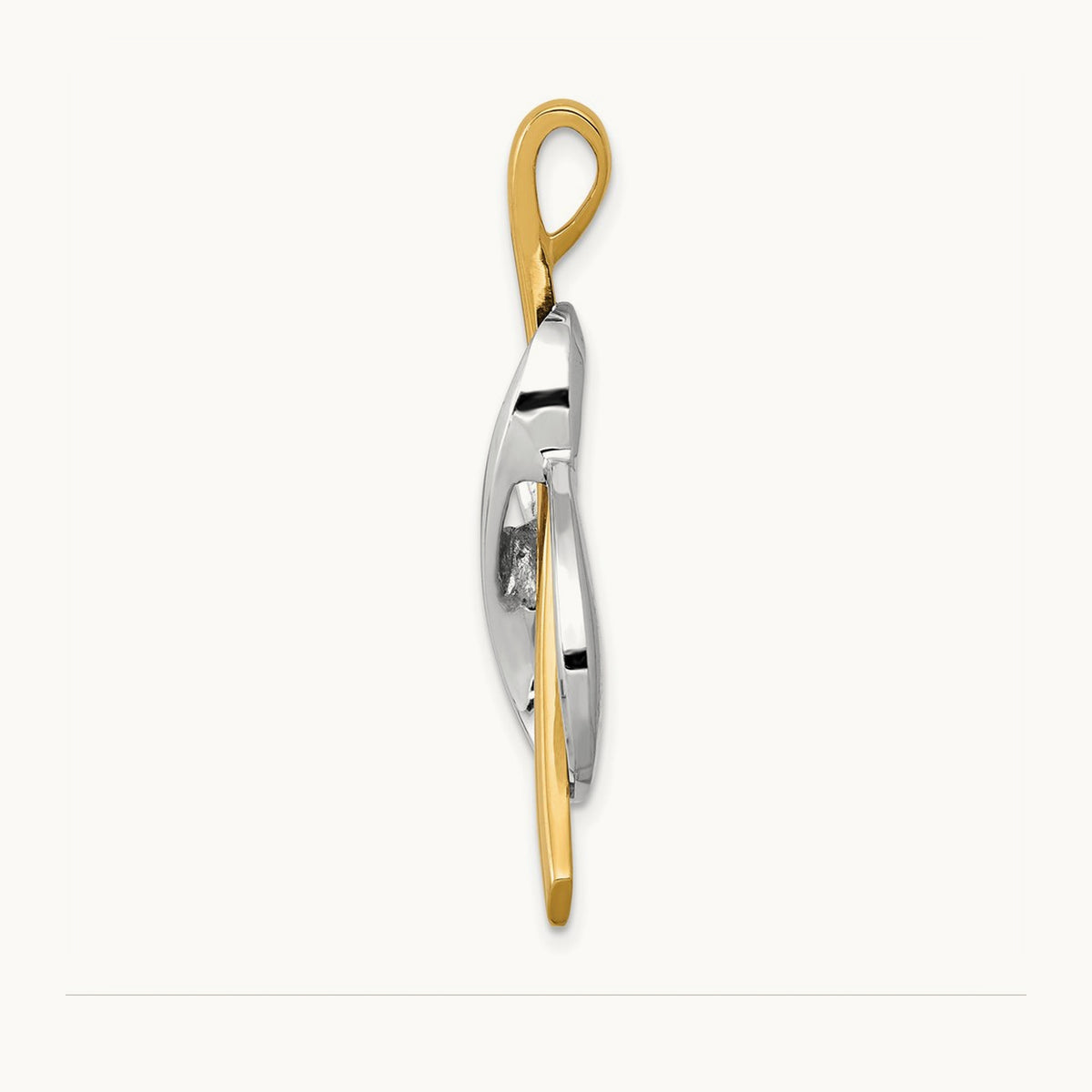 Slide, 14K Two-tone