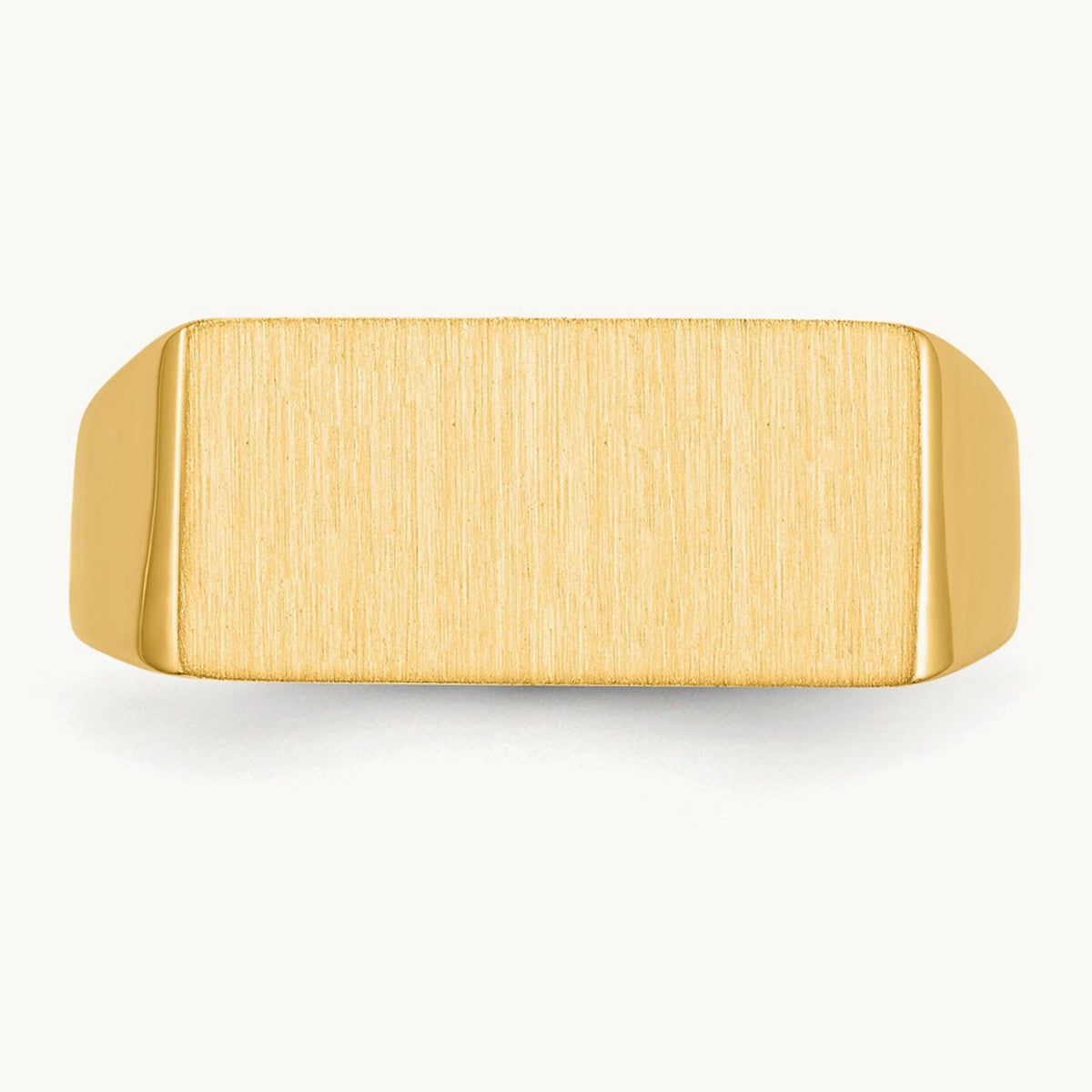Open Back Mens Signet Ring — photo set