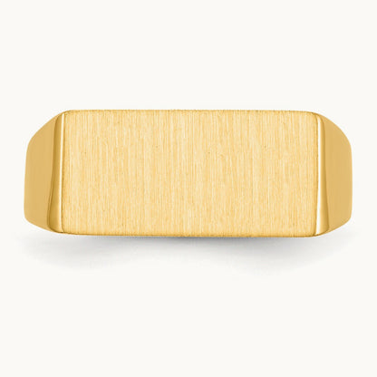 Open Back Mens Signet Ring — photo set