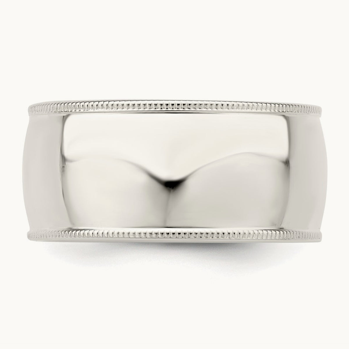 Comfort Fit Half Round Milgrain Band — photo set (2)