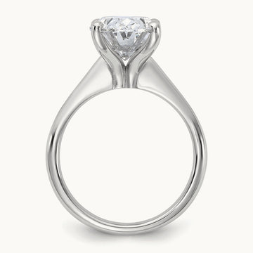 Oval 8X Ring, 4.00 ct tw Lab-Grown Diamond — 14K White Gold