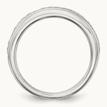 Diamond Wedding Band, 14K White Gold