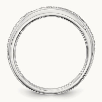 Diamond Wedding Band, 14K White Gold
