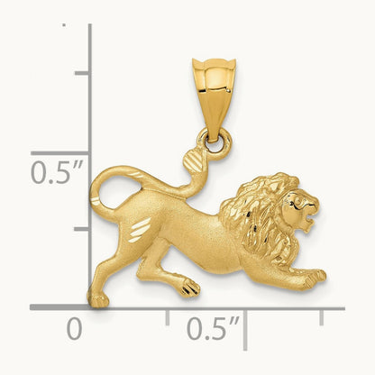 Lion Charm, 14K