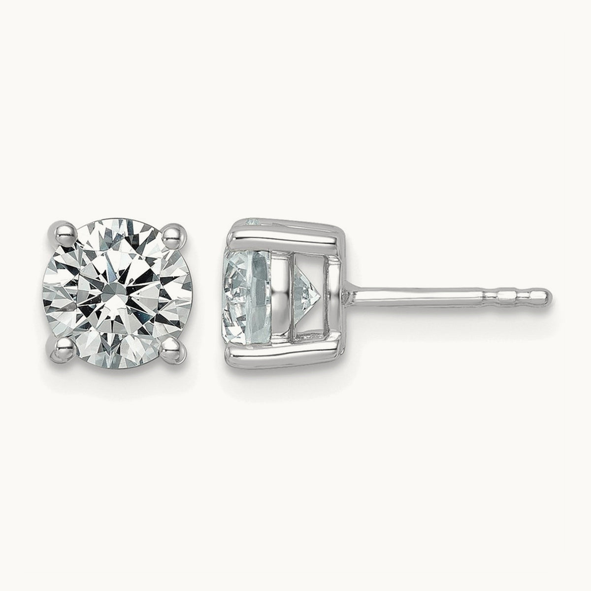 Round Heavyweight Stud Earrings, 0.10-7.00 ct tw Lab-Grown Diamond