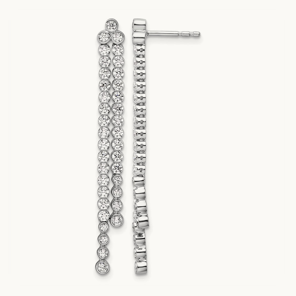 Dangle Post Earrings, 1.50 ct tw Lab-Grown Diamond