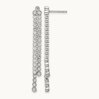 Dangle Post Earrings, 1.50 ct tw Lab-Grown Diamond
