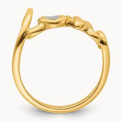 Diamond LOVE Ring, 14K