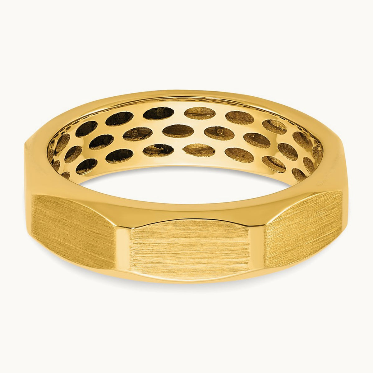 14ktt IB Goodman Mens Satin Diamond Ring Mounting