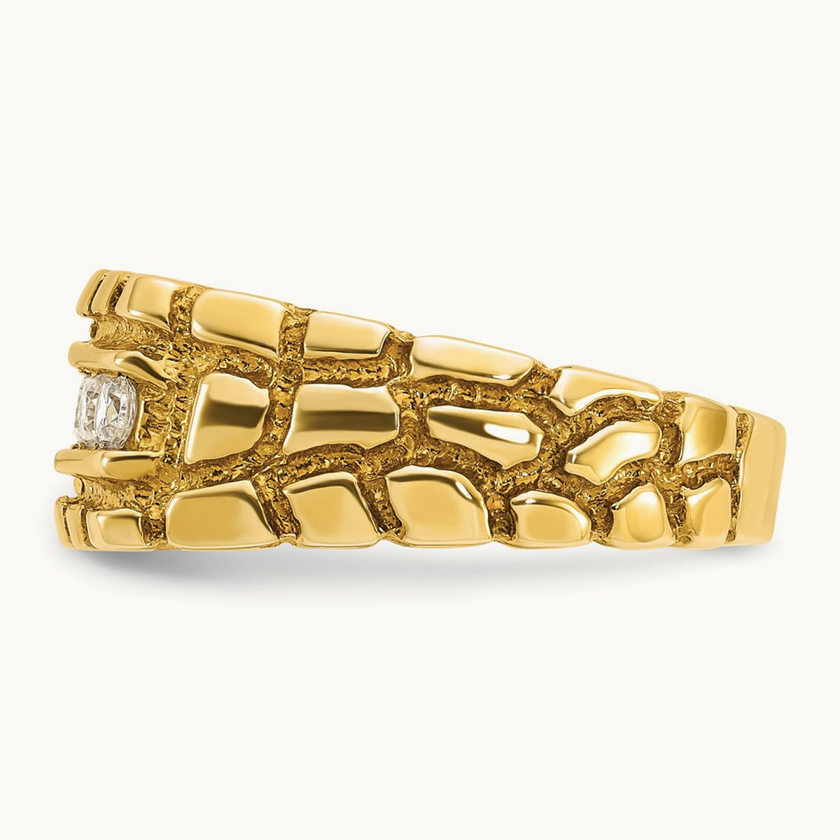 IBGoodman Men's Diamond Nugget Complete Ring, 14K