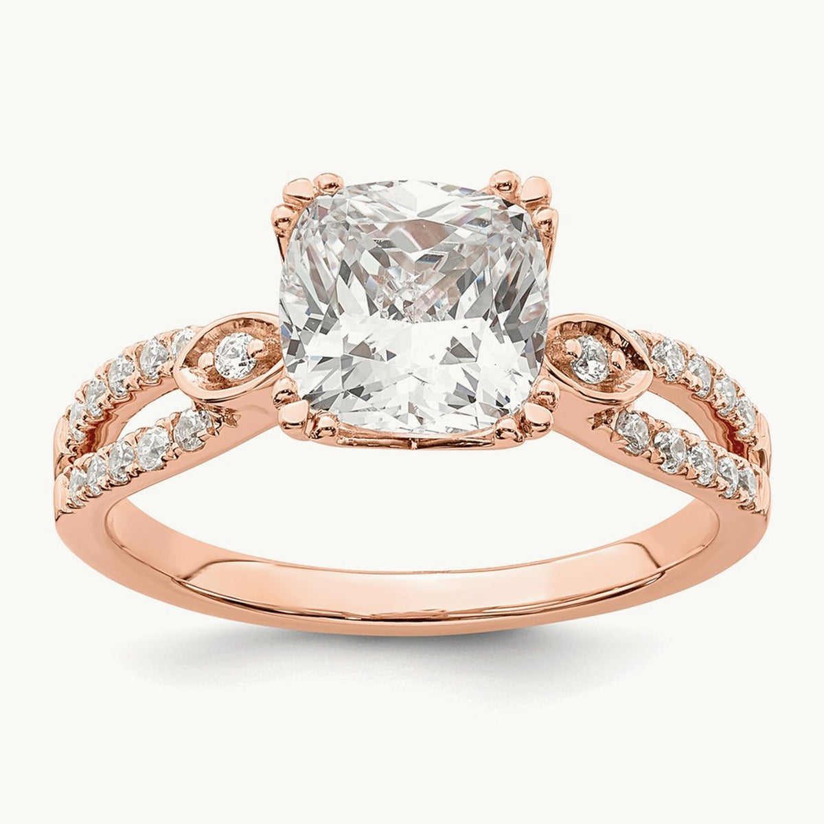Cushion Semi-Mount Engagement Ring — 2 ct, 7