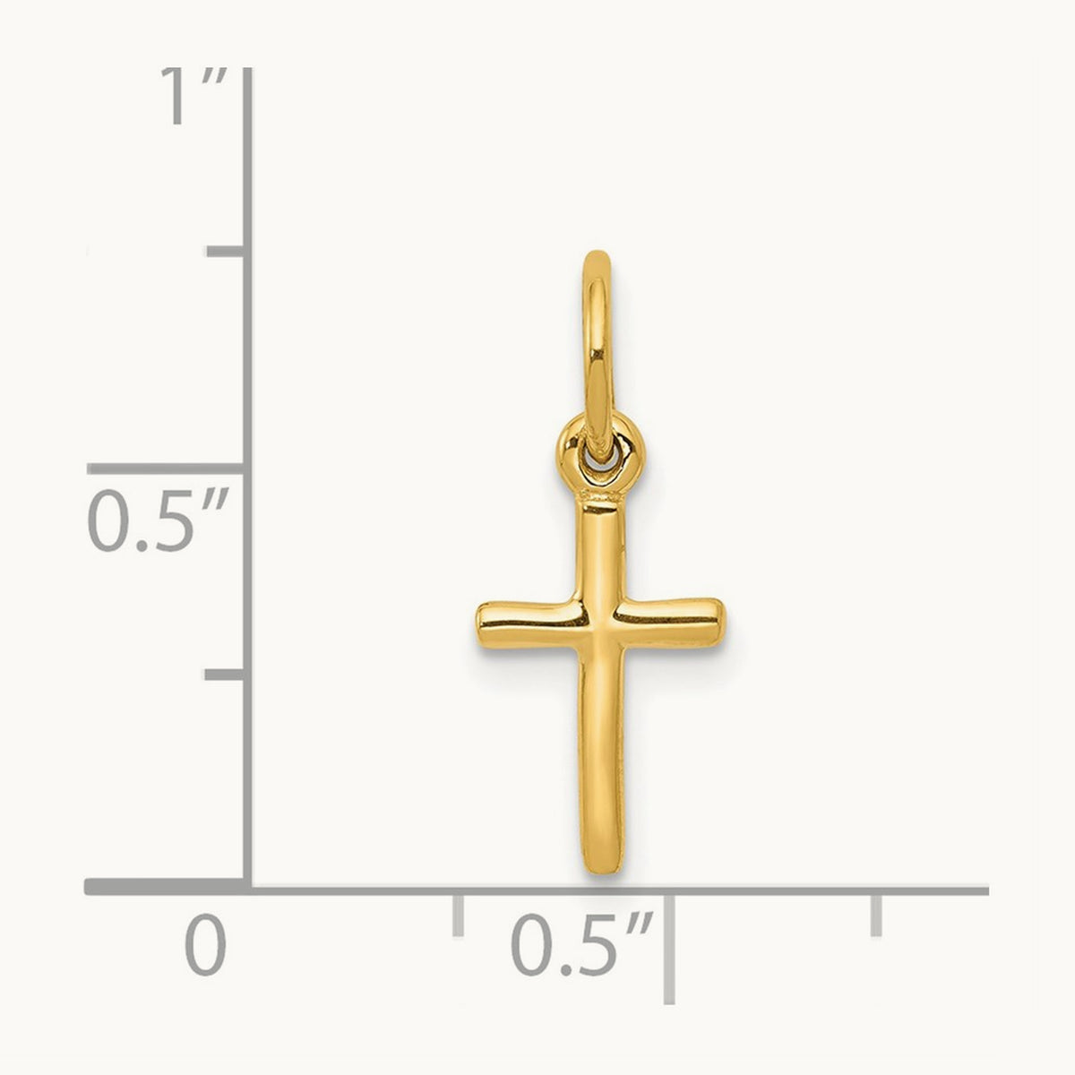 Small Cross Charm — 18mm
