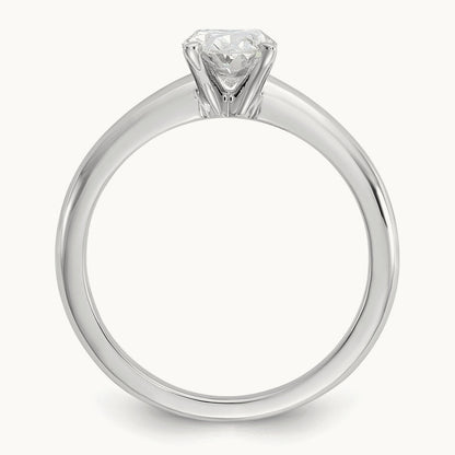 Oval 8X Ring, 1.00 ct tw Lab-Grown Diamond — 14K White Gold