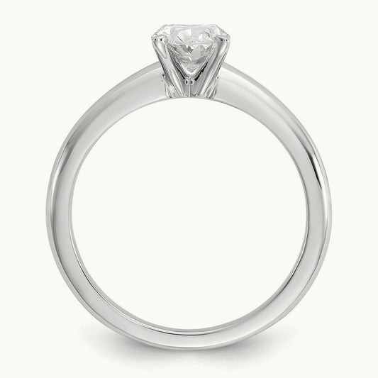 Oval 8X Ring, 1.00 ct tw Lab-Grown Diamond — 14K White Gold