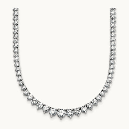 Graduated Tennis Necklace, 10.00 ct tw Lab-Grown Diamond