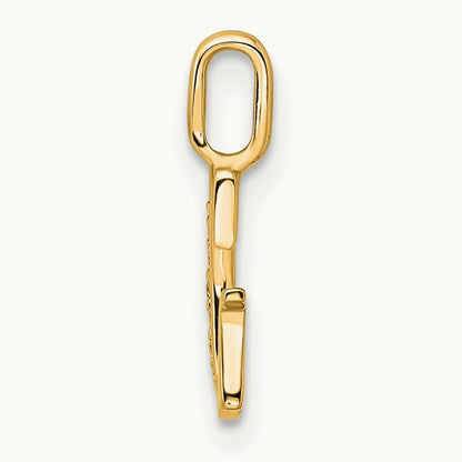 Diamond Letter G Initial Pendant, 14K