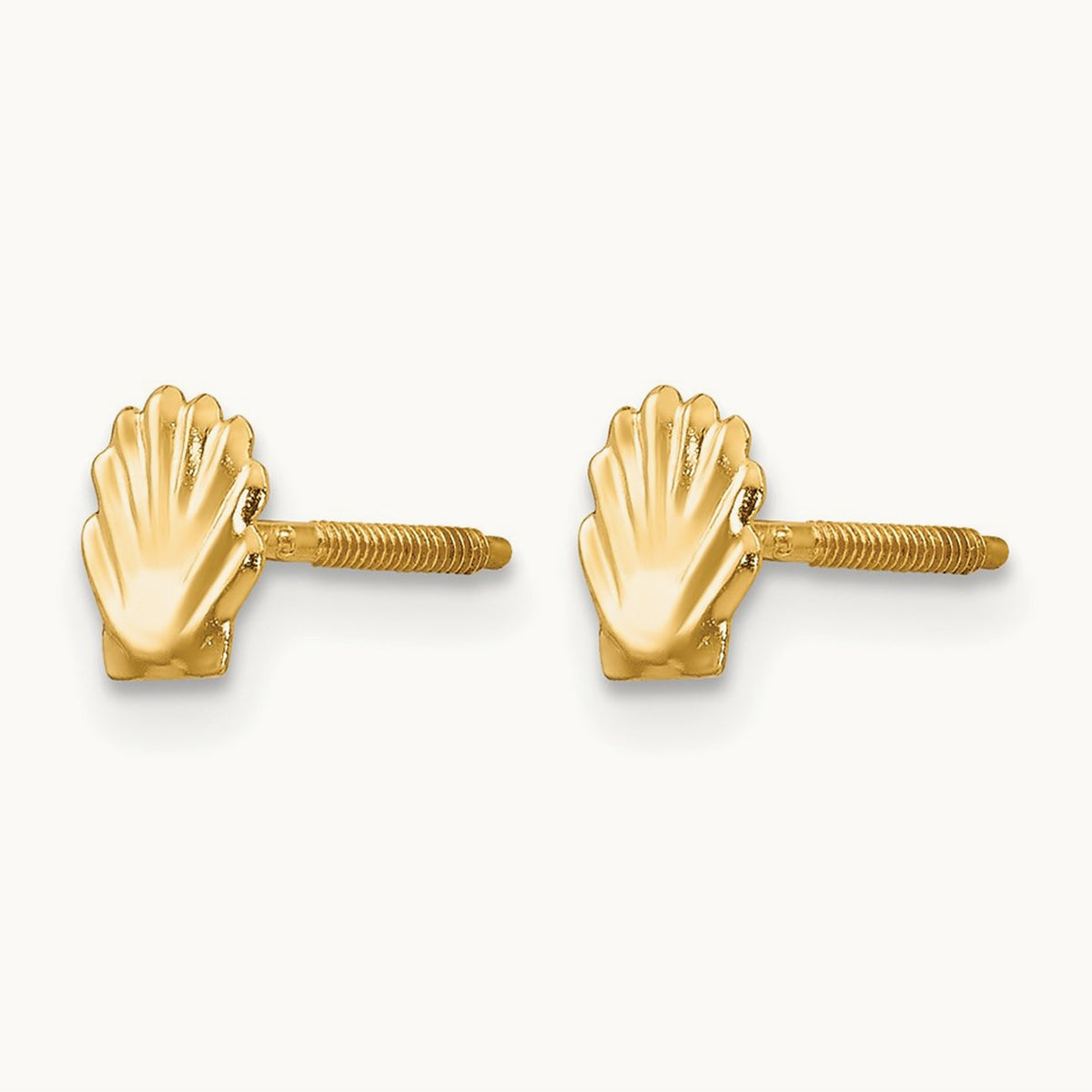 Shell Post Earrings — 5mm