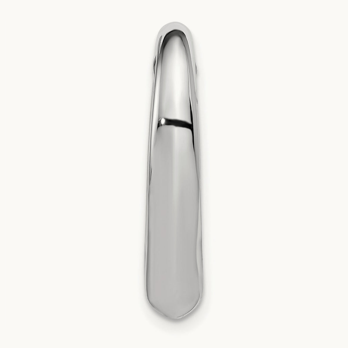 Heart Hollow Pendant Slide, 14K White Gold