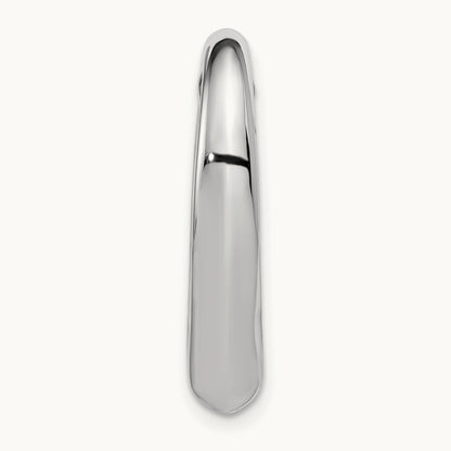 Heart Hollow Pendant Slide, 14K White Gold