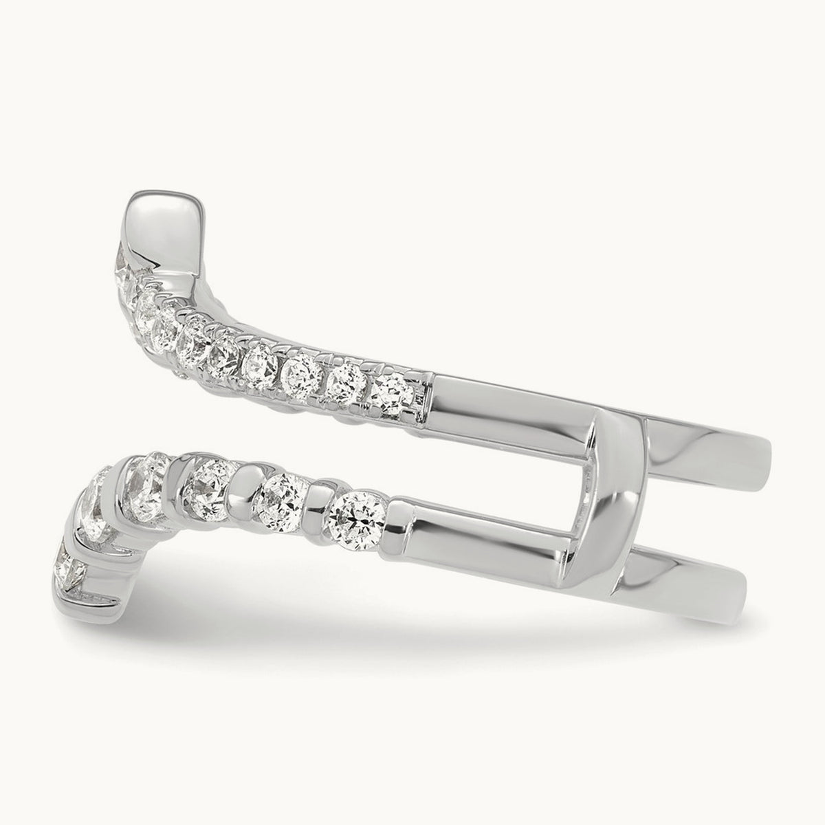 Ring Guard, 0.75 ct tw Lab-Grown Diamond — 14K White Gold