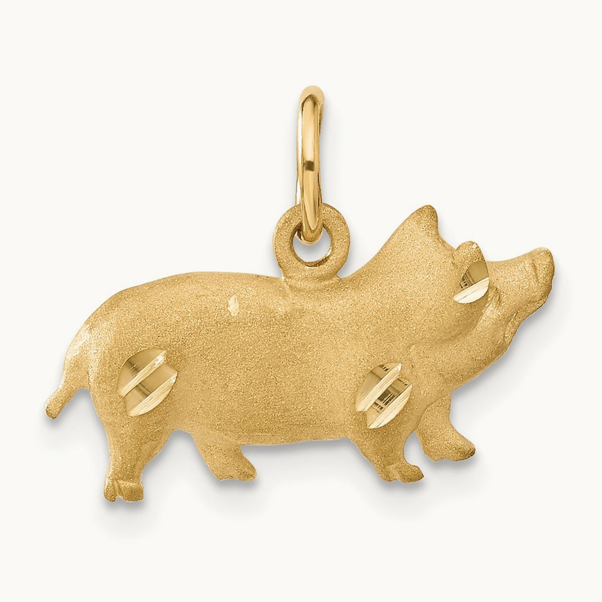 Pig Charm, 14K
