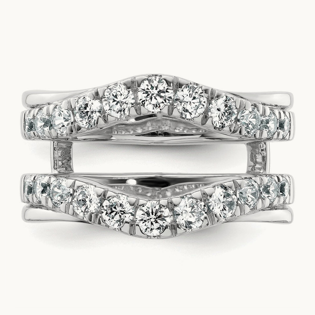 Ring Guard, 1.25 ct tw Lab-Grown Diamond — 14K White Gold