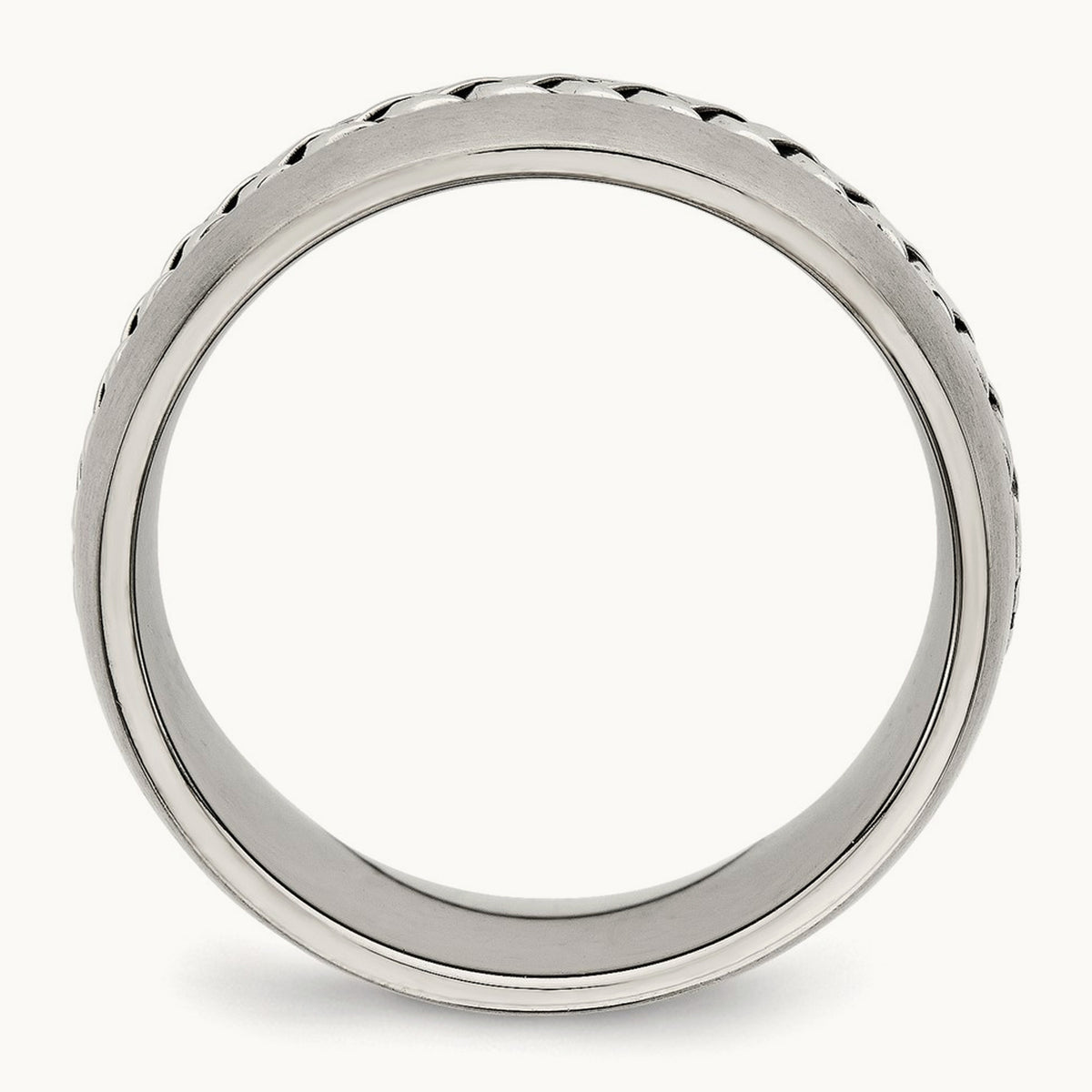 Brushed and Polished Braided Band — photo set