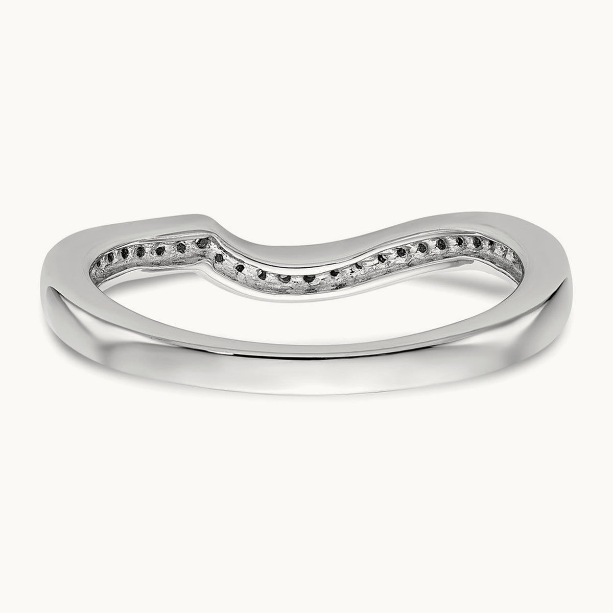 Diamond Wedding Band, 14K White Gold