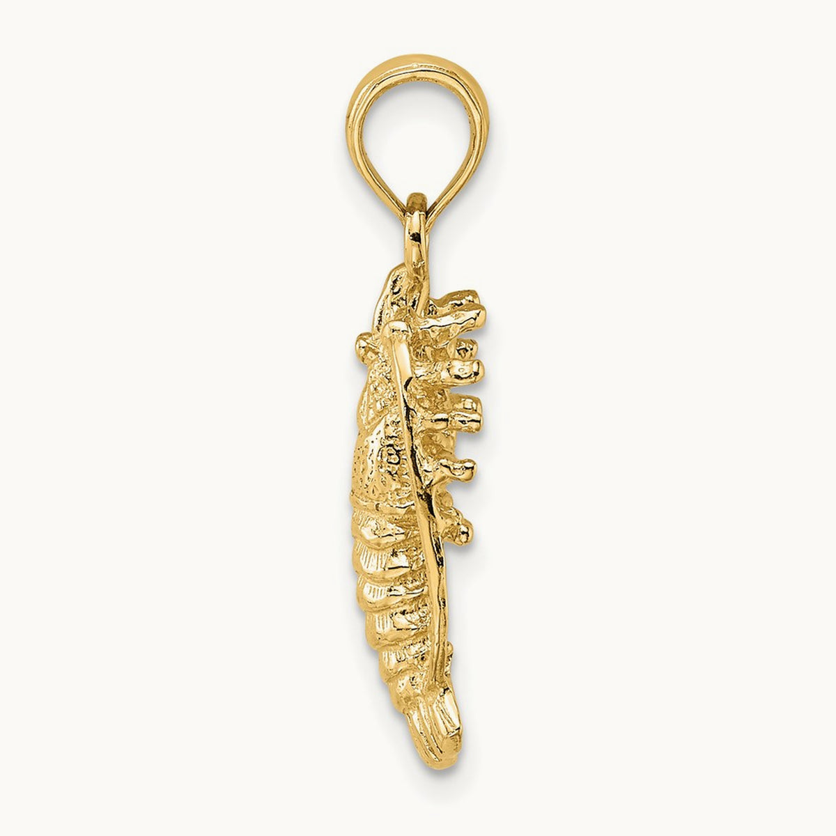 Florida Lobster with Out Claws Charm, 14K