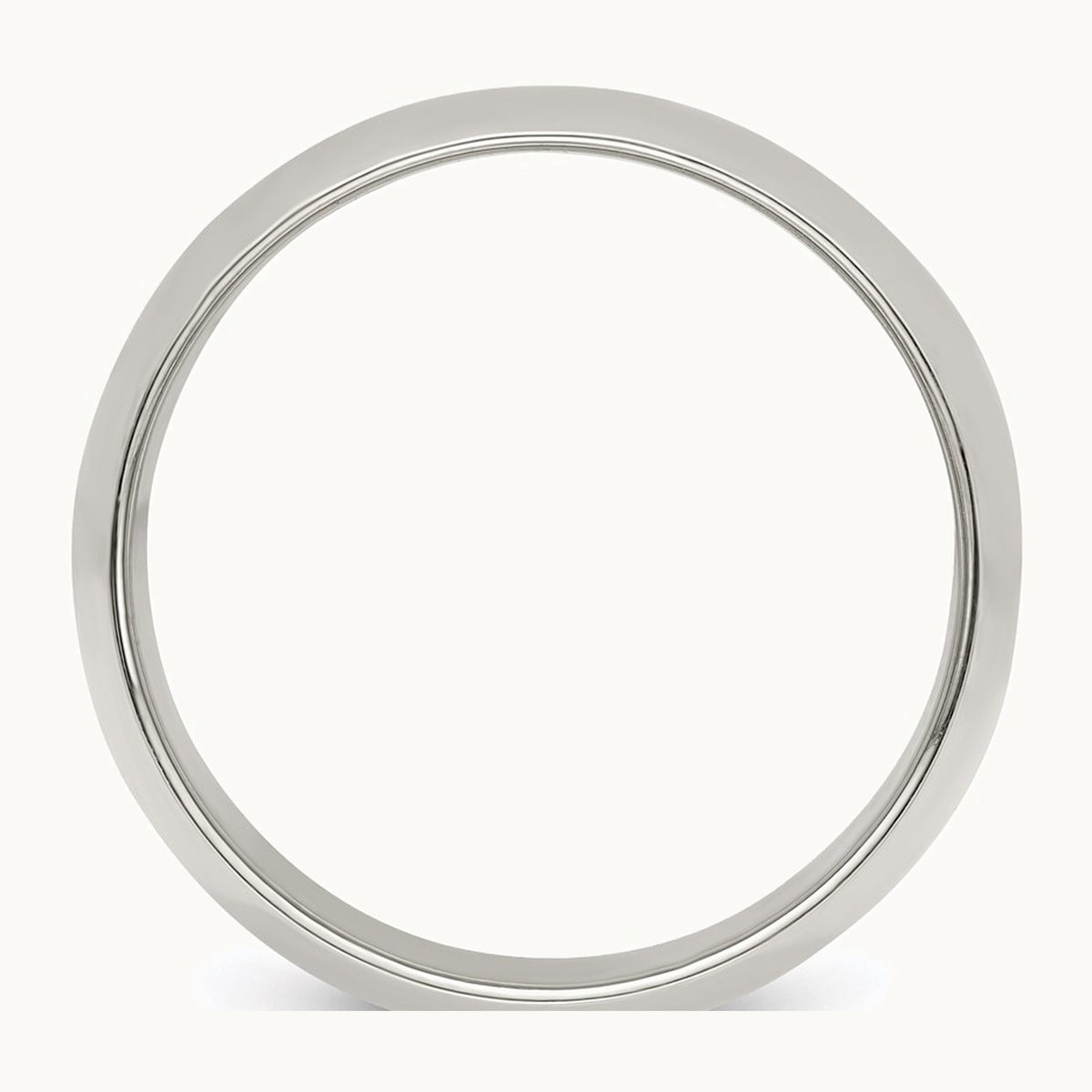 Sterling Silver 10mm Half Round Band