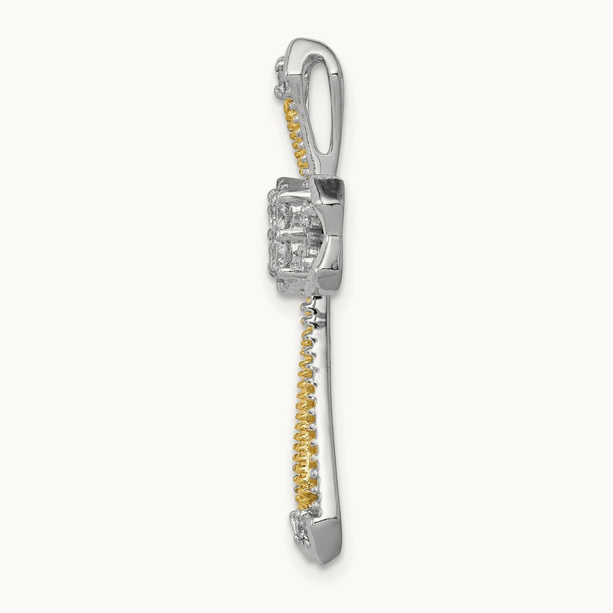 1/3ct. Diamond Cross Chain Slide — photo set