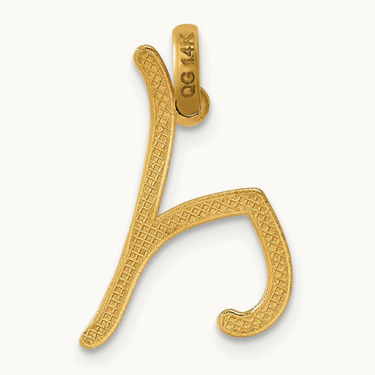 Fancy Letter Y, 14K Yellow Gold