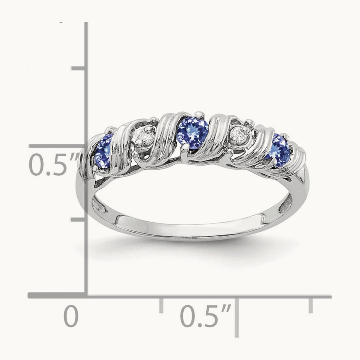 Tanzanite AA Diamond ring — photo set
