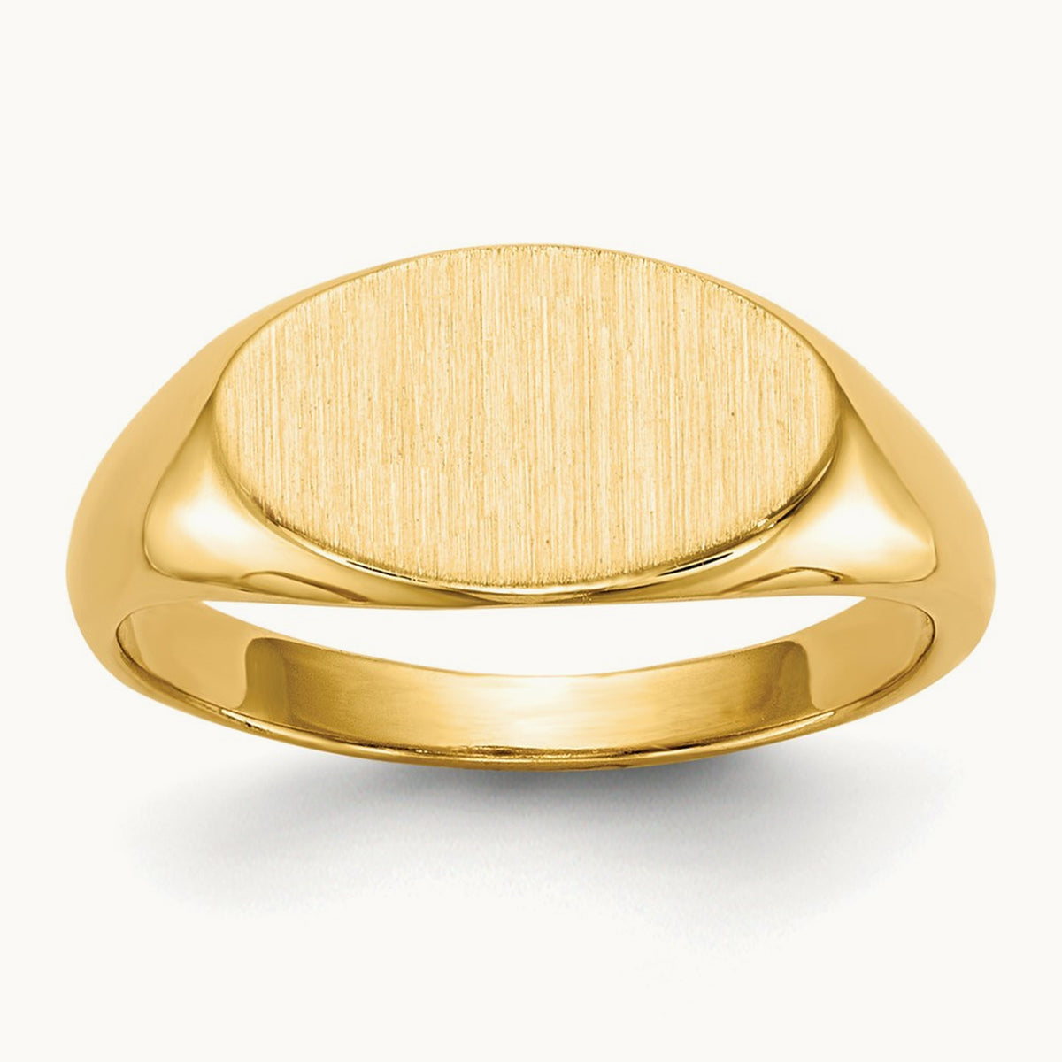 Open Back Child's Signet Ring — photo set