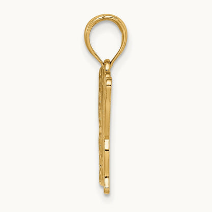 Cut-out Butterfly Large Pendant — 14K Yellow Gold