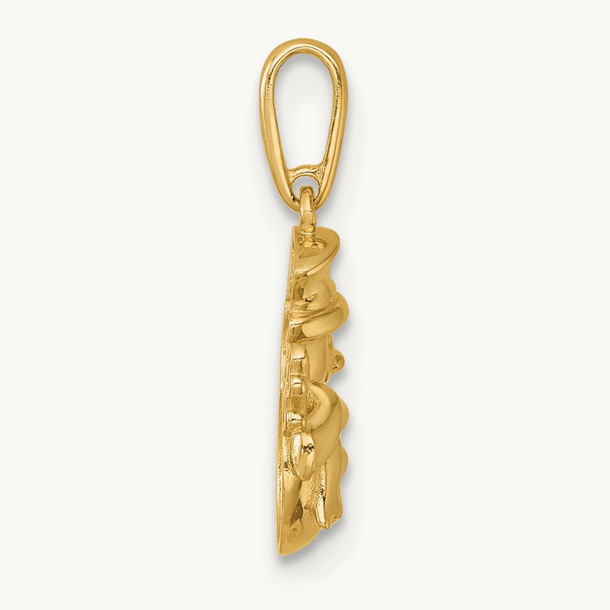 Madi K Polished Snowman Pendant, 14K