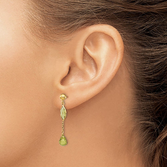 Peridot Post Earrings — photo set