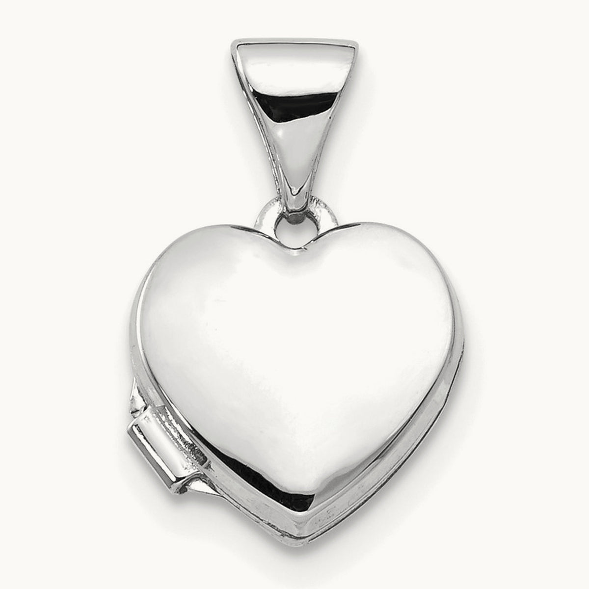 Polished Heart-Shaped Locket — 15.85mm