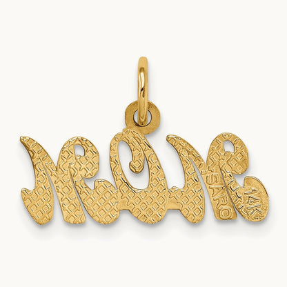 MOM Charm, 14K
