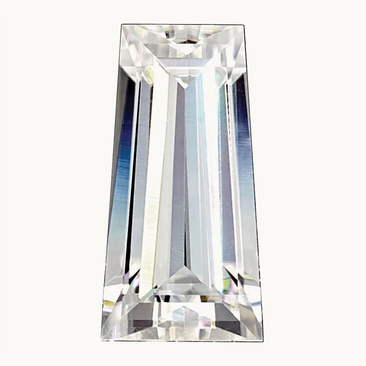 5x2.5x2mm Tapered Baguette True Light G-H-I Moissanite