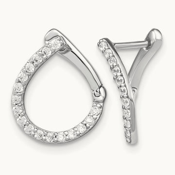 Hinged Hoop Earrings, 0.25-0.75 ct tw Lab-Grown Diamond