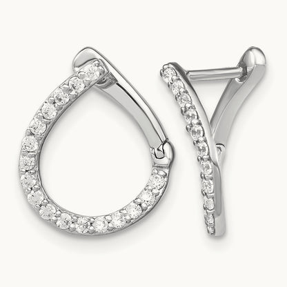 Hinged Hoop Earrings, 0.25-0.75 ct tw Lab-Grown Diamond