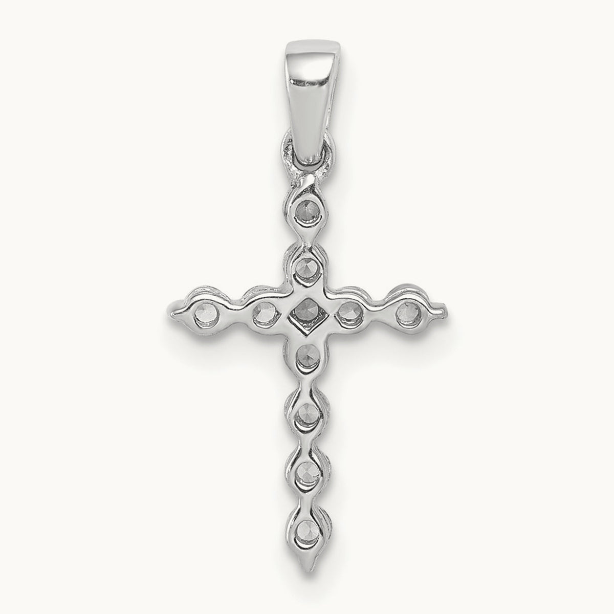 Cross Pendant, 0.25-0.50 ct tw Lab-Grown Diamond