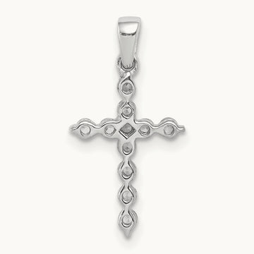 Cross Pendant, 0.25-0.50 ct tw Lab-Grown Diamond