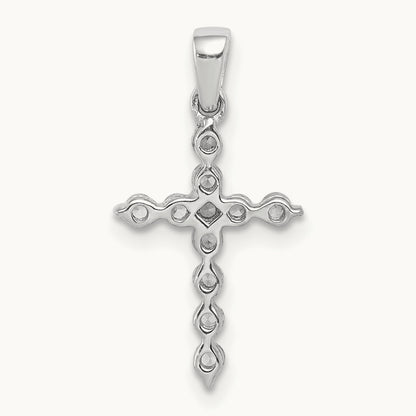 Cross Pendant, 0.25-0.50 ct tw Lab-Grown Diamond