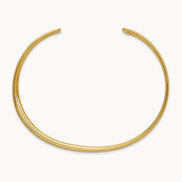 Polished Cuff Bangle — 14K Yellow Gold, 18.5mm
