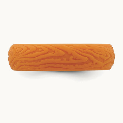Silicone Pumpkin Orange 5.70mm Wood Grain Pattern Band
