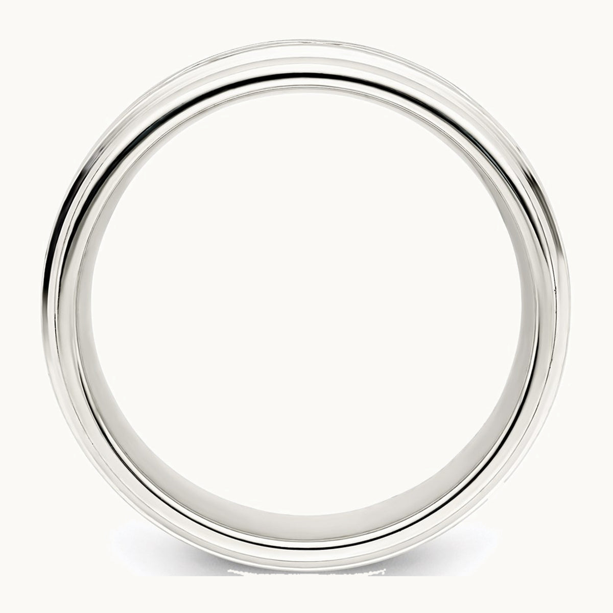 Sterling Silver 7mm Polished Intertwined Band